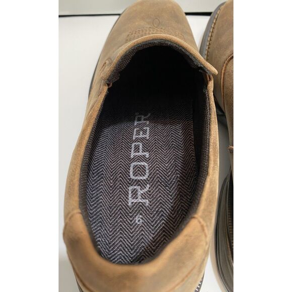 Roper Wilder Slip On Square Toe Men’s Vintage Tan Size 9 main image 8